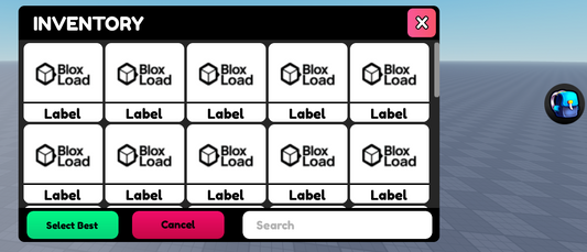 Roblox Inventory UI Template – Clean Design Only | No Scripts | Easy to Customize